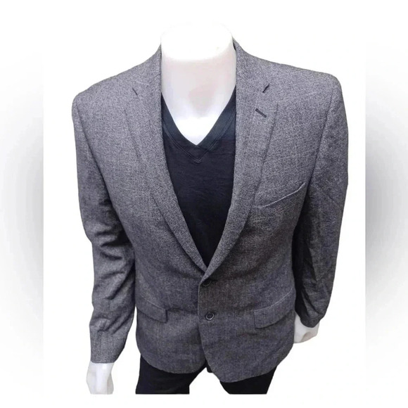 Joseph  Aboud 100% Wool Slim Fit Grey Blazer Jacket Size 42R - Picture 5 of 15